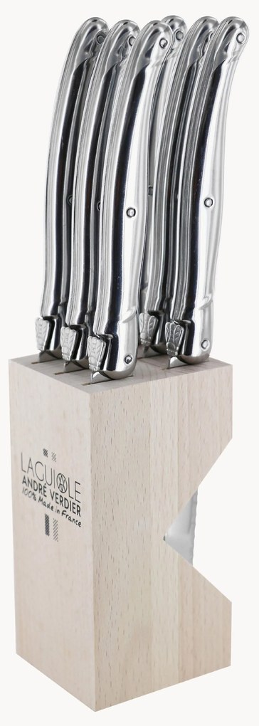 Ceppo con 6 coltelli Debutant Inox