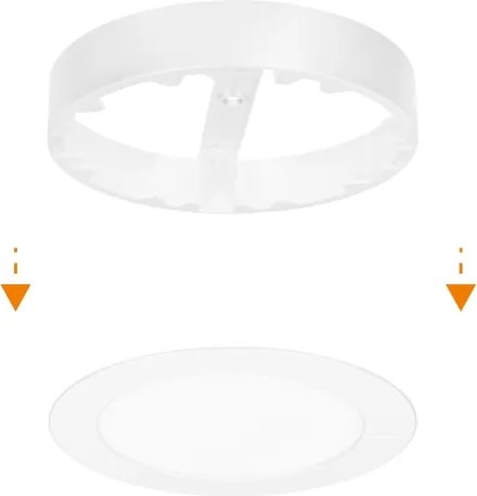 Solight WD240-W - Pannello LED 2 in 1 LED/12W/230V 3000/4000/6000K Ø17cm IP54 bianco