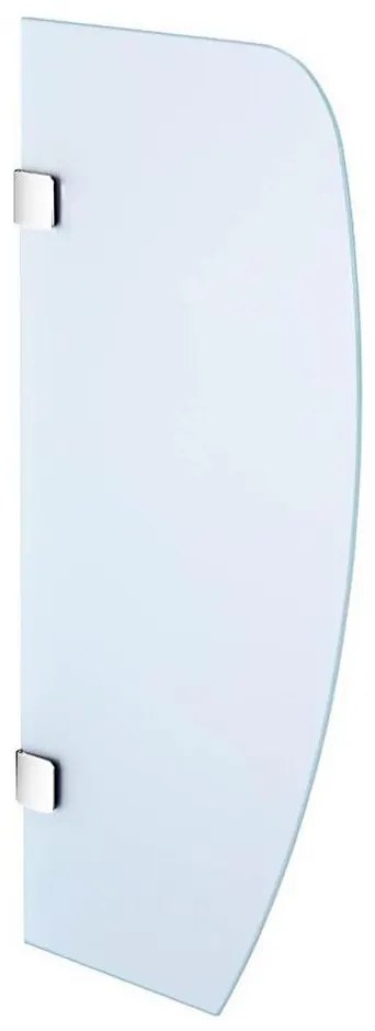 Sapho - Pannello divisorio per orinatoi 40x80 cm, vetro satinato