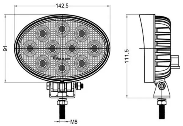 Faretto LED per auto OSRAM LED/40W/10-30V IP68 5700K