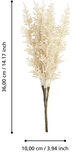 Eglo 428222 - Fiore artificiale DEMING 36 cm giallo