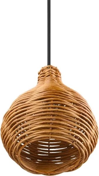 Reality - Lampada a sospensione con cavo SPROUT 1xE14/40W/230V marrone/rattan