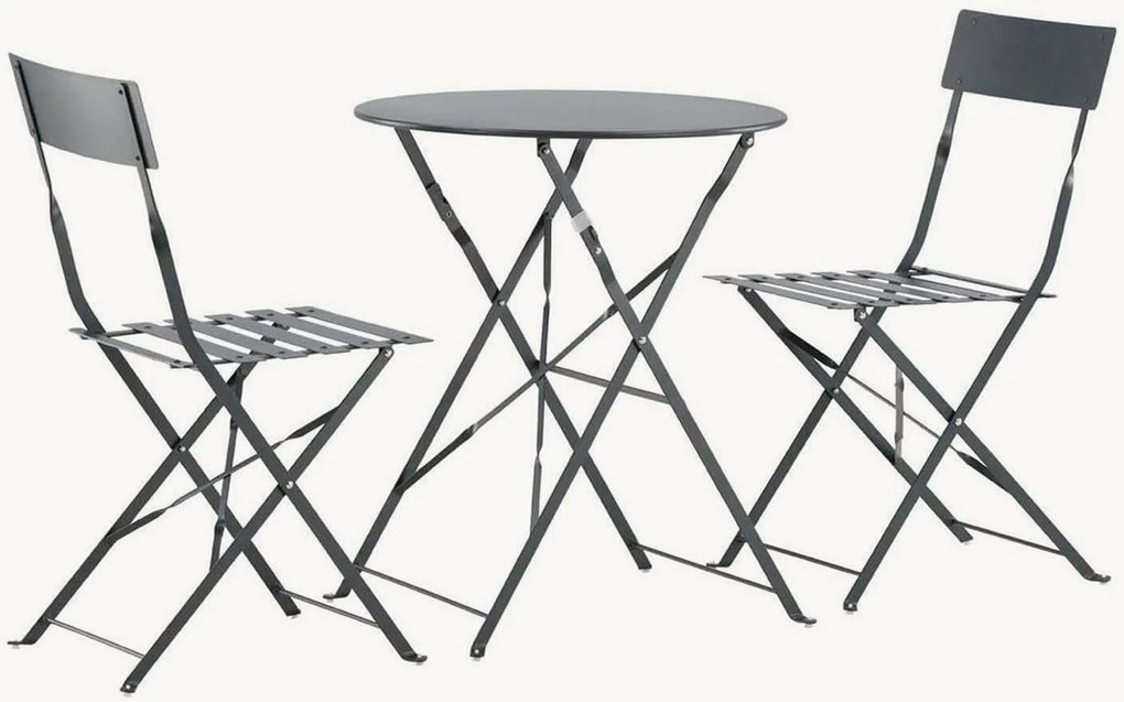 Set bistro pieghevole da giardino Marseille 3 pz