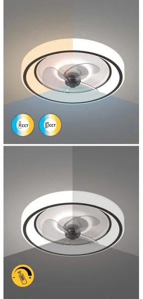 Rabalux 71009 - Ventilatore da soffitto dimmerabile a LED HORACIO LED/67W/230V + T
