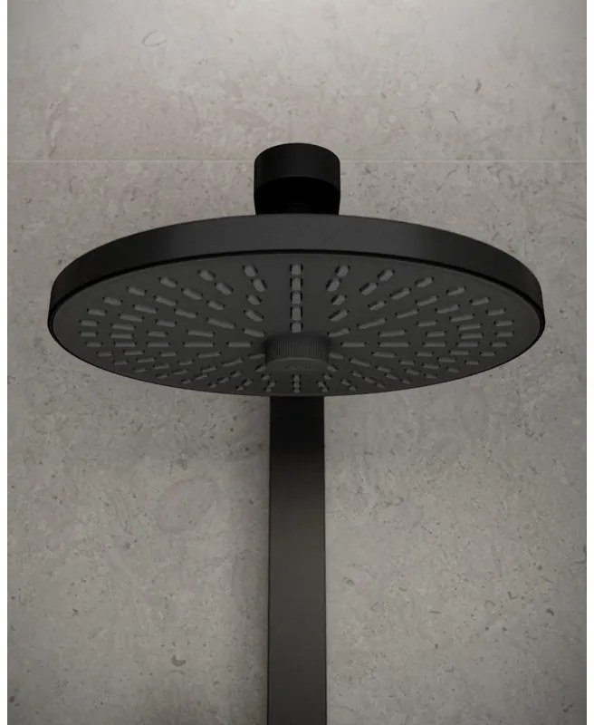 Soffione doccia IDEAL STANDARD in abs nero anticalcare 2 getti