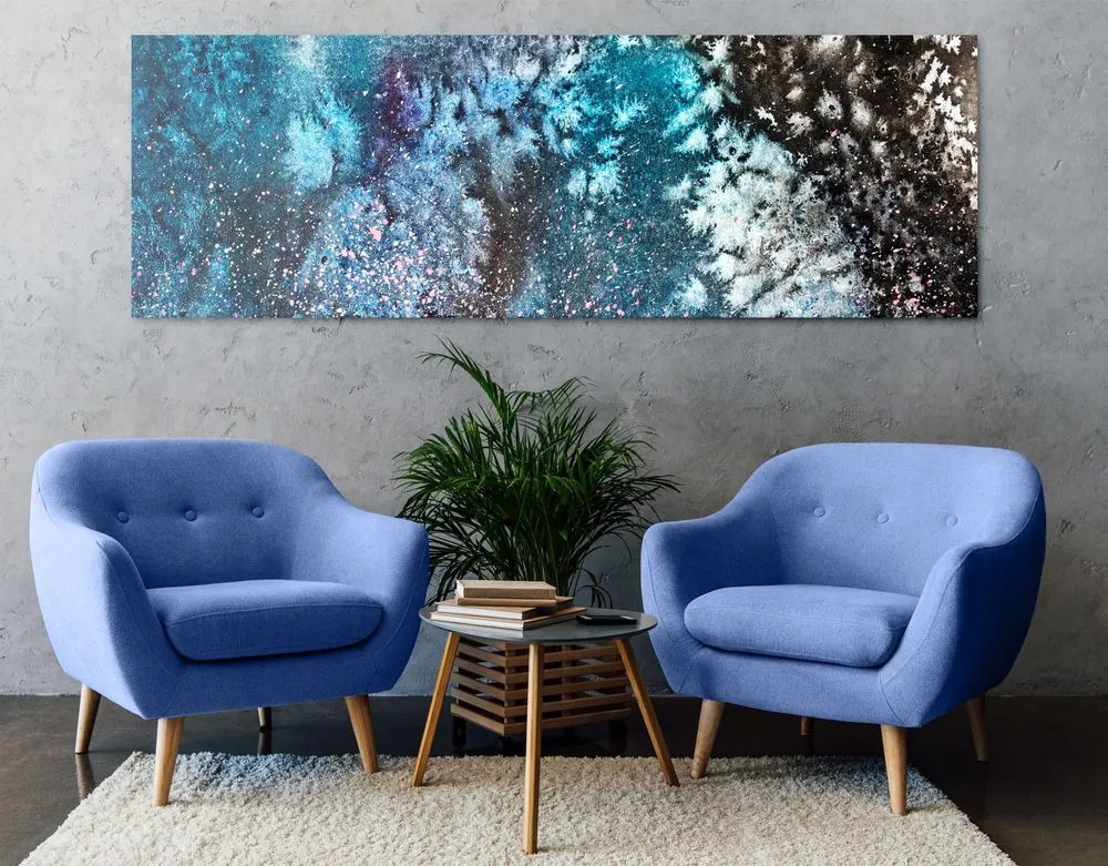 Quadro su tela – Astrazione con colori ad acquerello