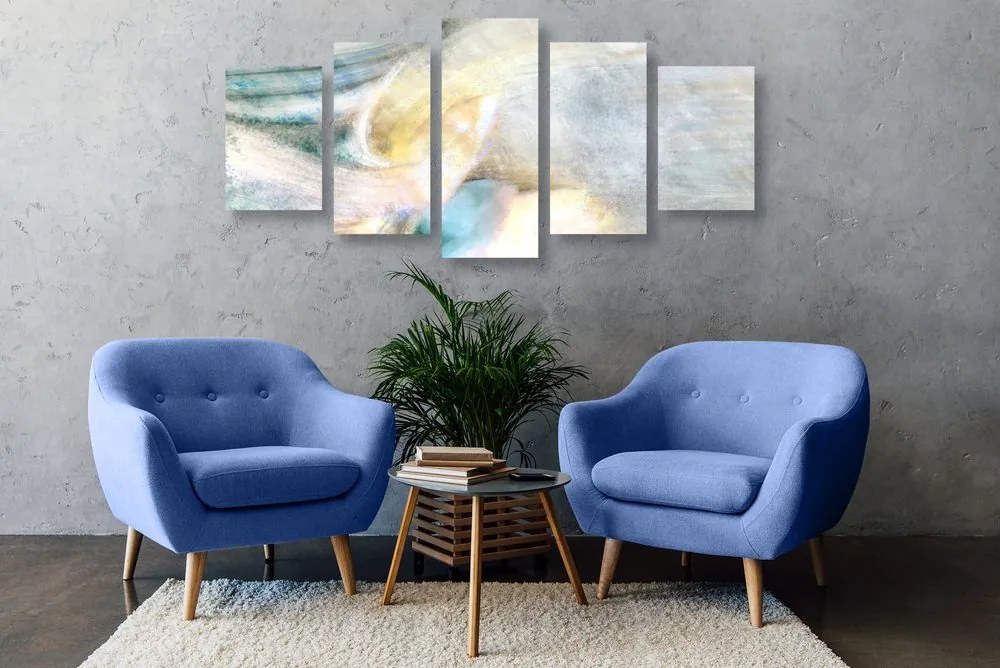 Quadri 5 pezzi – Astrazione insolita