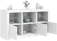 Credenza con Luci LED Bianca 123x37x67 cmcod mxl 109840