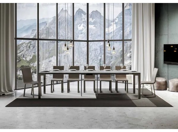 Consolle 90x40 cm allungabile a 300 cm EVERYDAY EVOLUTION Cemento