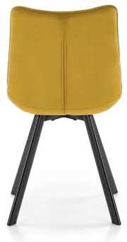 Sedia da pranzo COMORO, 1 pezzo, gialla