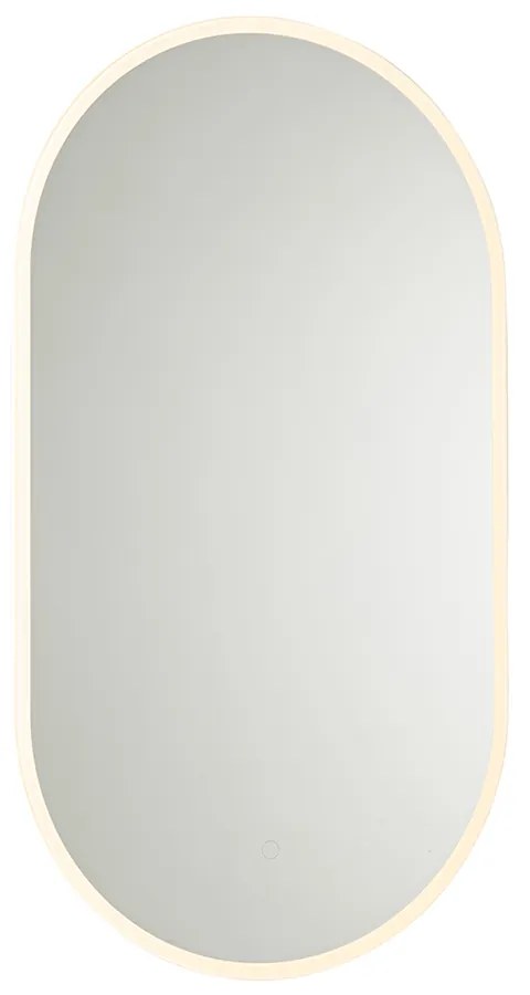 Specchio da bagno moderno con LED e dimmer touch - Bouwina