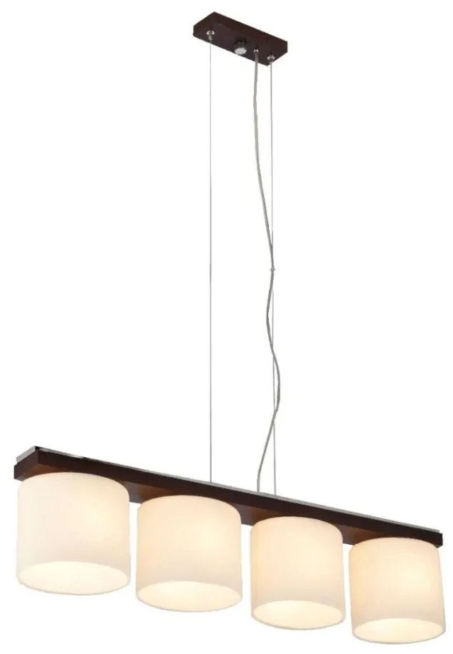 Argon 1550 - Lampadario CAR 4xE27/60W/230V marrone