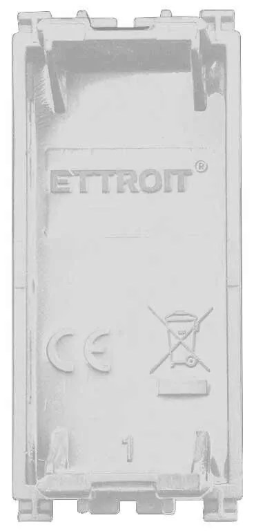 ETTROIT 2 Pezzi Copritasti Copriforo Falso Polo 1P Bianco Compatibile Con Vimar Arke