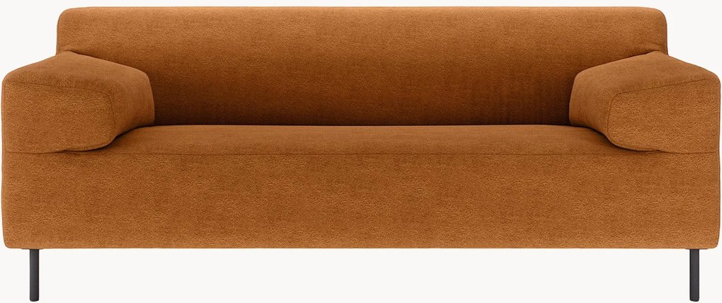 Divano 2 posti arancione scuro/nero freistil180, larg. 182 cm