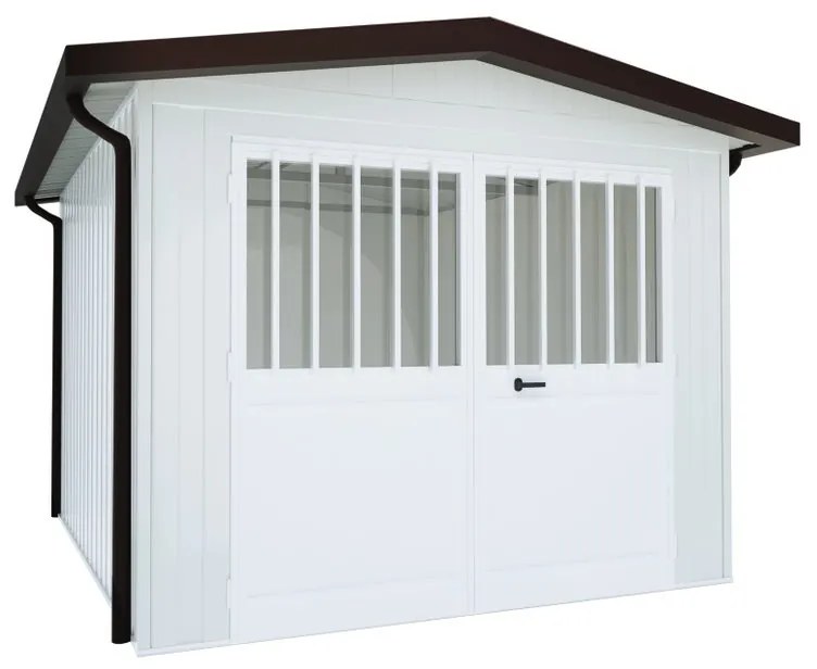 Garage acciaio Chicago SAPIL, con porta battente 12.4 m², Sp 40 mm