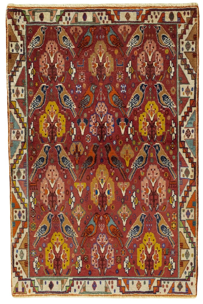 Gabbeh Tappeto persiano 100 x 160 Rosso (Iran) Annodato A Mano