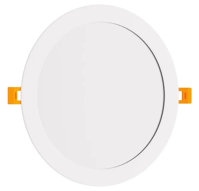 Pannello LED Rotondo 20W 2.000lm no Flickering Foro Ø203-210mm Colore Bianco Caldo 3.000K
