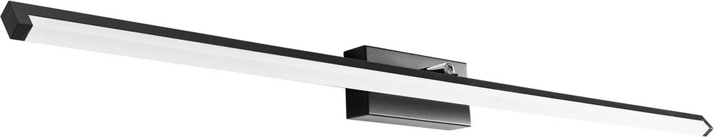 LAMPADA DA PARETE DA BAGNO LED SOPRA SPECCHIO 20W 100CM APP375-1W NERO