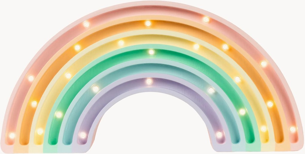 Lampada a LED per cameretta dei bambini fatta a mano con funzione timer e telecomando Rainbow, luce regolabile