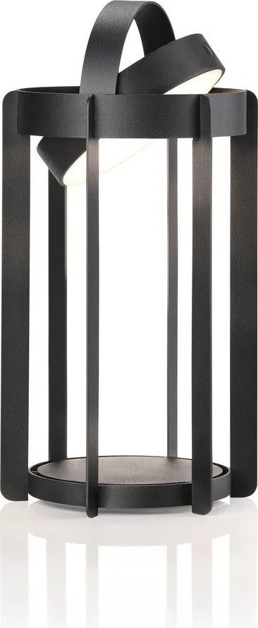 Lanterna LED nera da esterno su USB (altezza 30 cm) Firefly - Zone