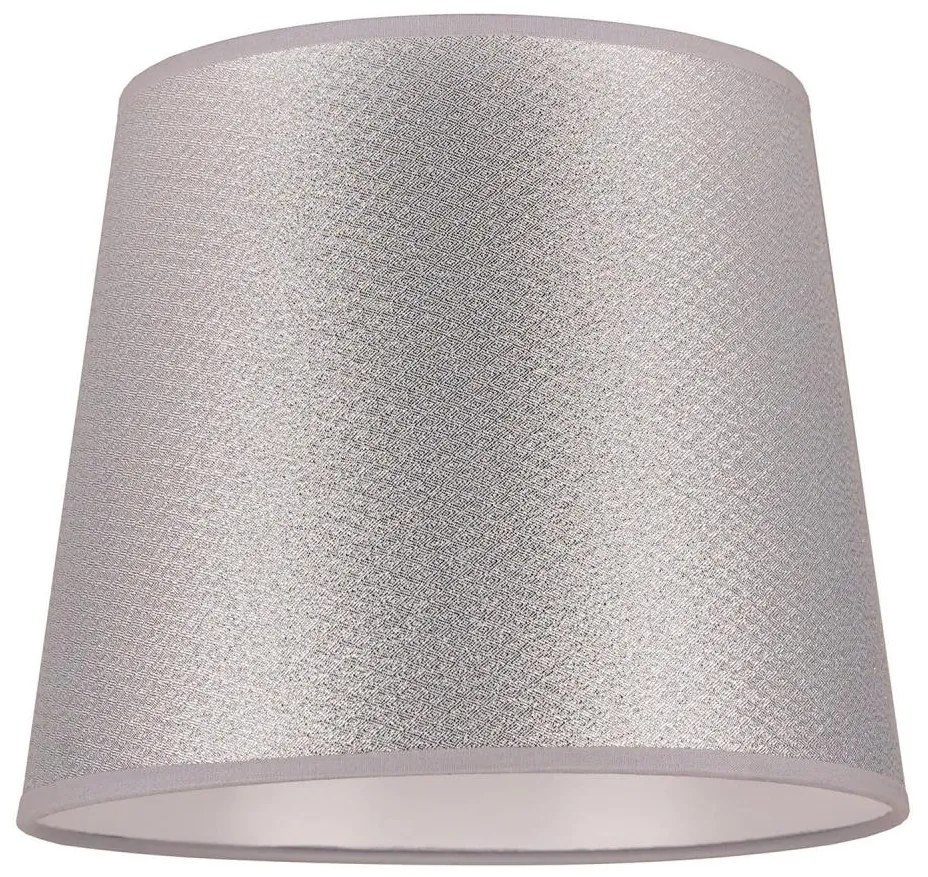 Duolla - Paralume per lampada da tavolo CLASSIC M E27 diametro 24 cm argento