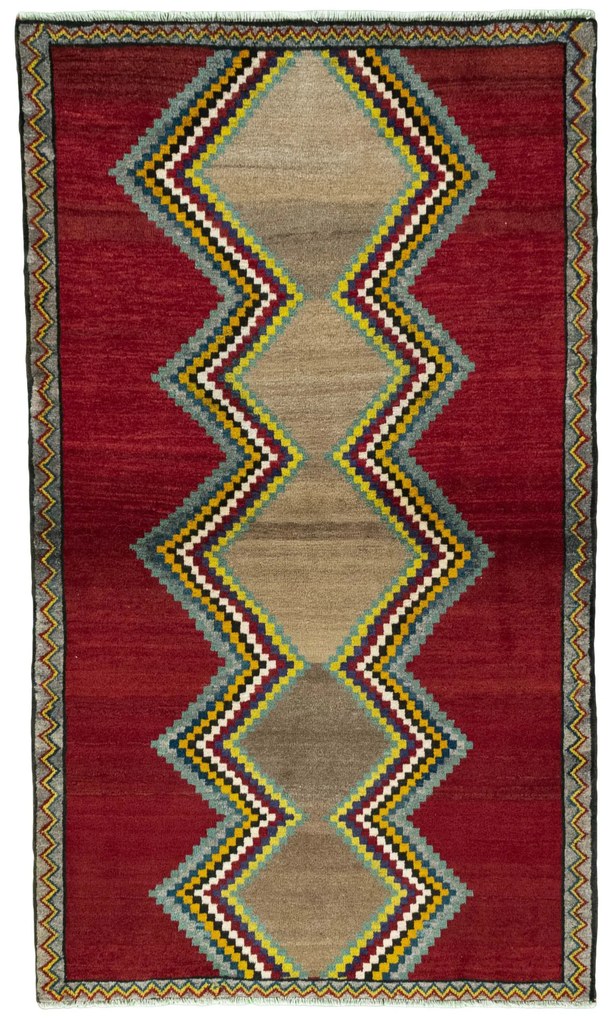 Gabbeh Tappeto persiano 190 x 110 Rosso (Iran) Annodato A Mano