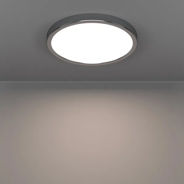 Eglo 901764 - Plafoniera LED per bagno FUEVA LED/14,2 W/230 V Ø27,8 cm IP44 cromo
