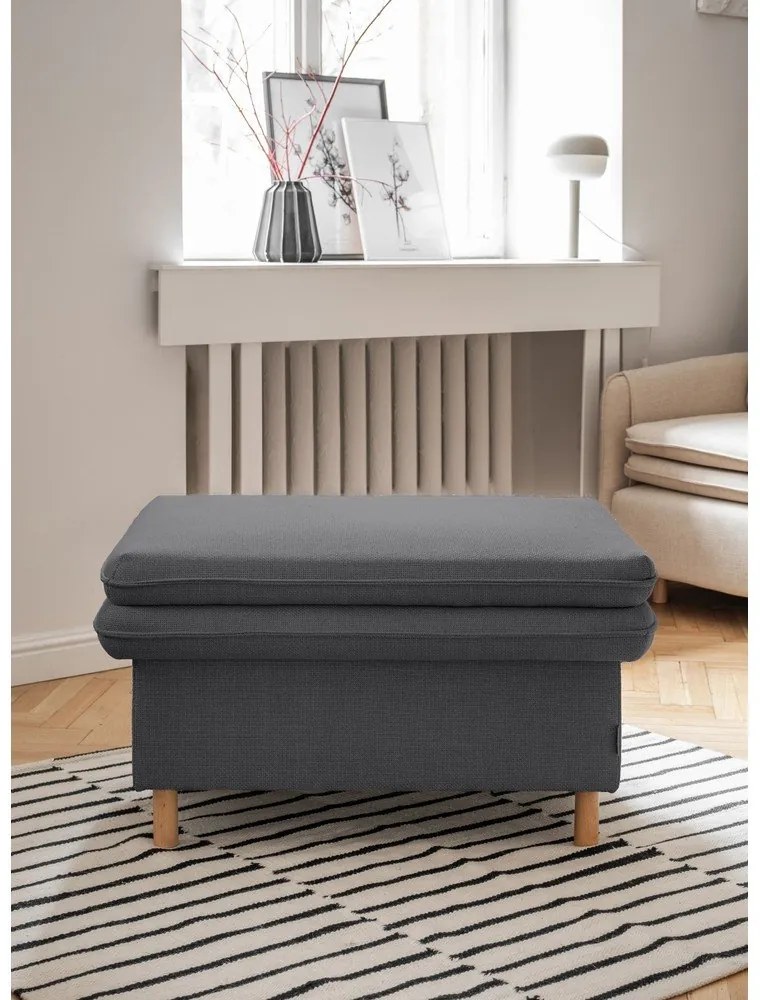 Poggiapiedi grigio scuro Simon - Miuform