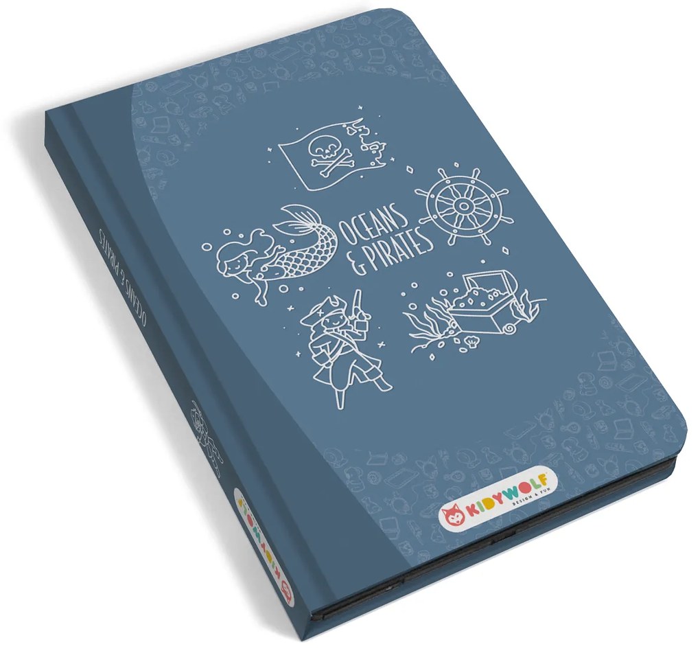 Kidywolf - Tavoletta da disegno Kidydraw mini - oceano e pirati