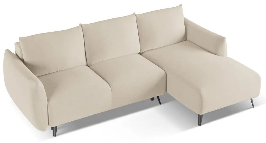 Divano angolare beige (con penisola a destra) Malie – Makamii