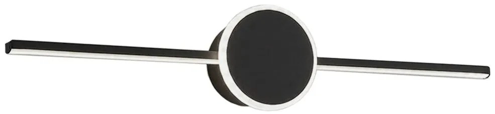 LAMPADA DA MURO DA BAGNO LED SOPRA SPECCHIO 60CM APP849-1W ROUND BLACK