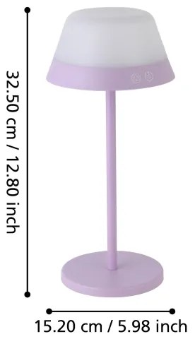 Eglo 900979-LED RGBW Dimmerabile per esterni lampada MEGGIANO 1,5W/5V IP54 viola