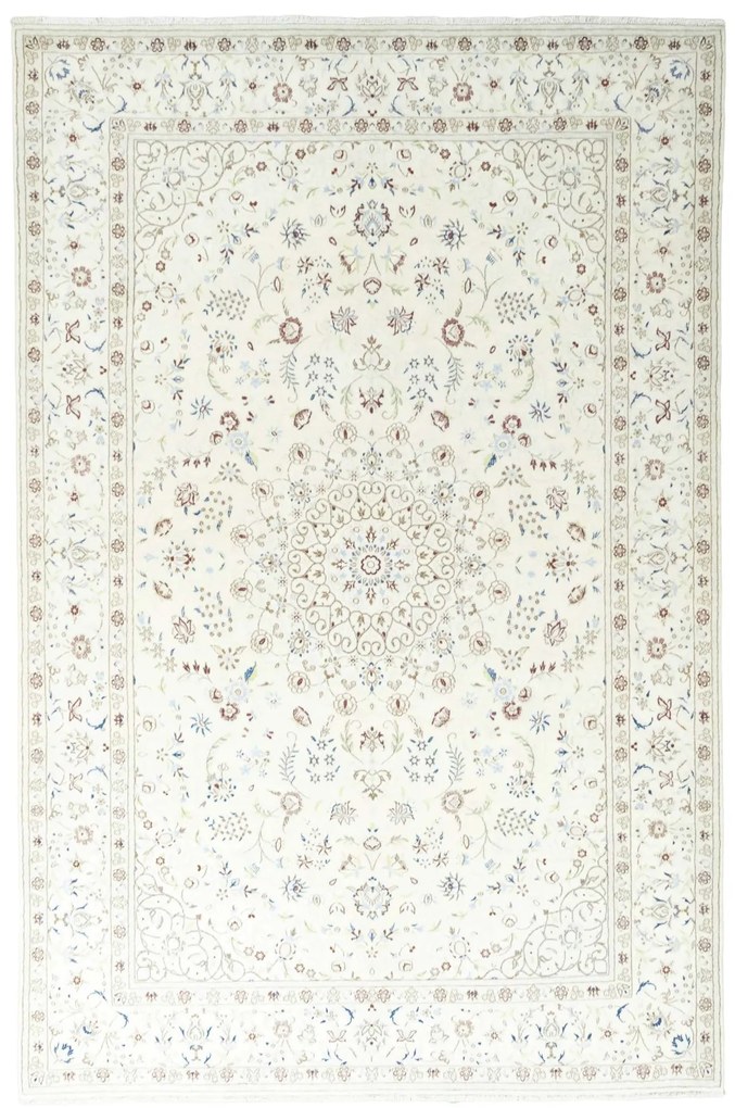 Nain Tappeto persiano 300 x 200 Beige (Iran) Annodato A Mano