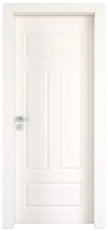 Porta battente Coconut Groove bianco L 60 x H 210 cm destra