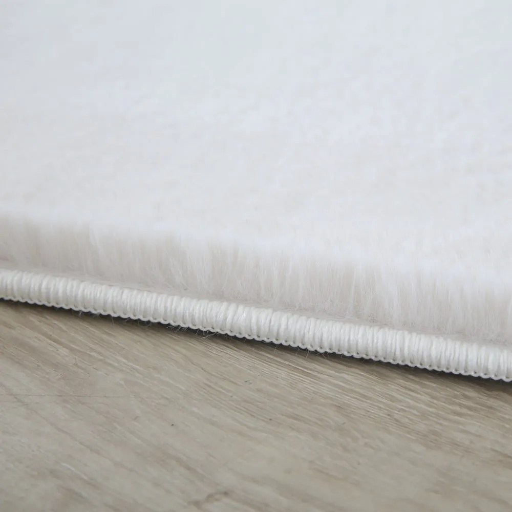 Tappeto rotondo lavabile crema ø 160 cm Pouffy - Ayyildiz Carpets