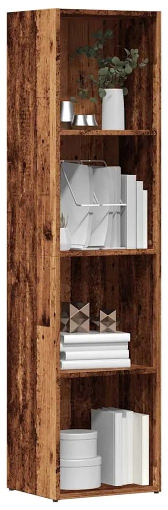 Libreria Legno Antico 36x30x143 Cm İn Legno Multistrato /