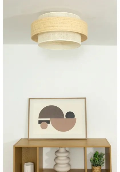 Plafoniera BOHO 1xE27/60W/230V Ø 40 cm iuta/crema