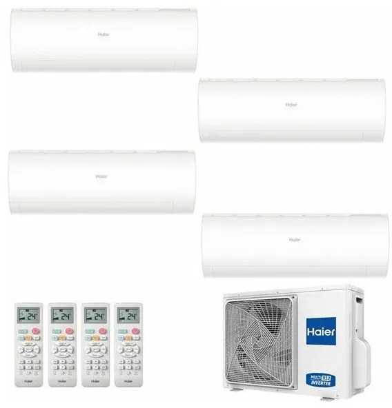 Climatizzatore Haier Quadri Split Pearl 9000+9000+12000+12000 4U75S2SR3FA R-32 a++/a+ 9+9+12+12