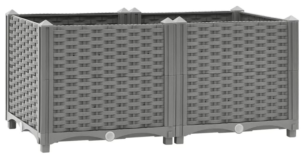 Fioriera Rialzata 80x40x38 Cm İn Polipropilene /