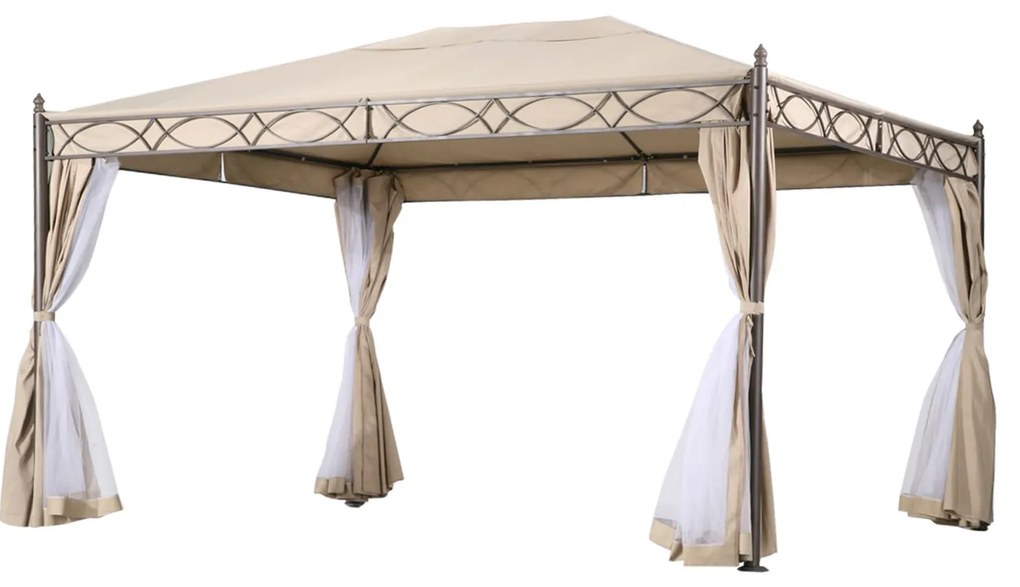 Gazebo da giardino Karnak Cosma in ferro e poliestere