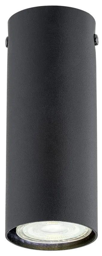 Plafoniera TECNO 1S da soffitto, base GU10, Nera Colore del corpo Nero