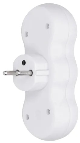 Solight P100USBC - Multipresa con un USB A+C charger 2x10A bianco