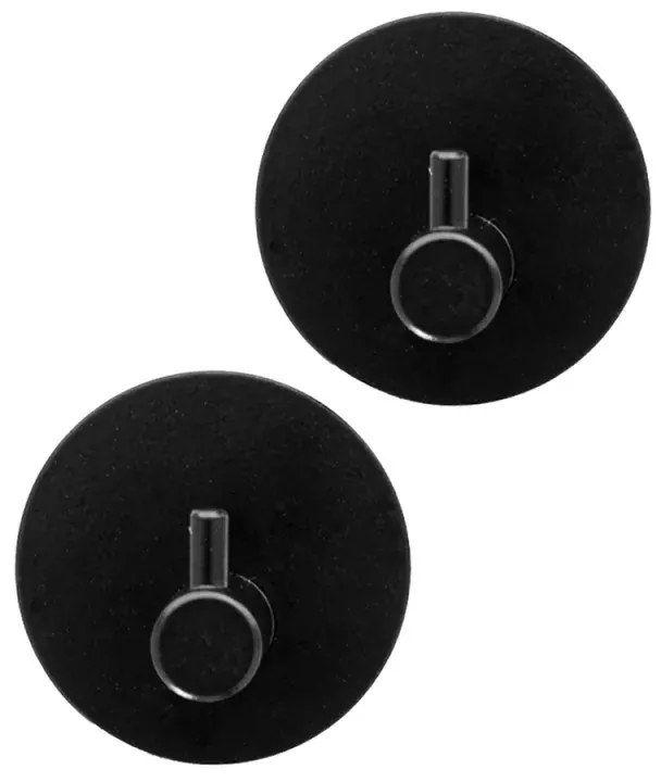 Appendini portasciugamani in acciaio nero opaco Metal