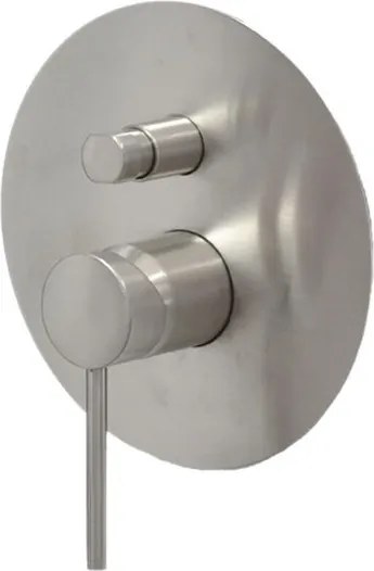 Rubinetto doccia getto laminare cristallino ad incasso con deviatore Circle two nichelato opaco GATTONI RUBINETTERIA