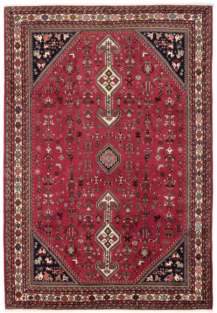 Nasrabad Tappeto 200x290 (Iran) Annodato A Mano