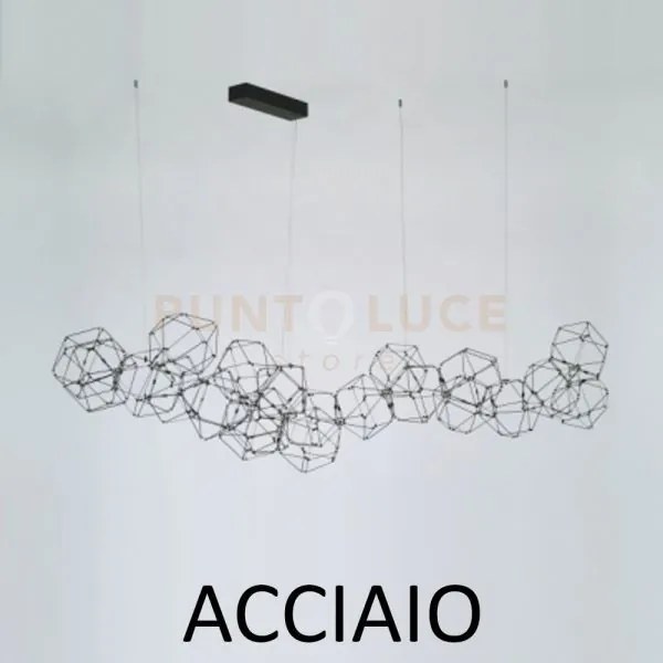 Lucciola 21  lampada a sospensione, acciaio inossidabile led 3000k ...