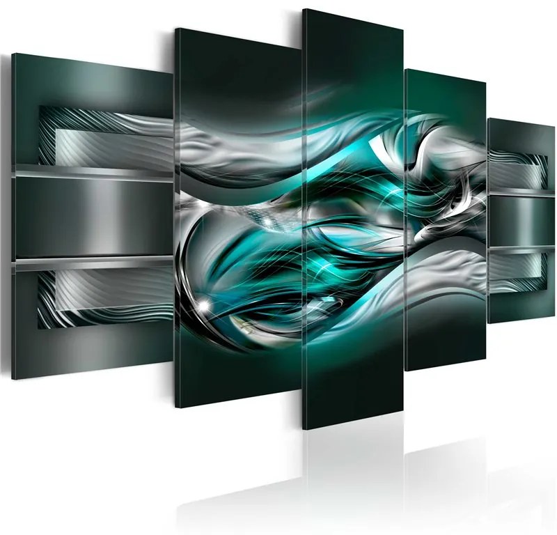 Quadro Menta  fragranza  Colore Nero, Dimensioni e Misure 100x50