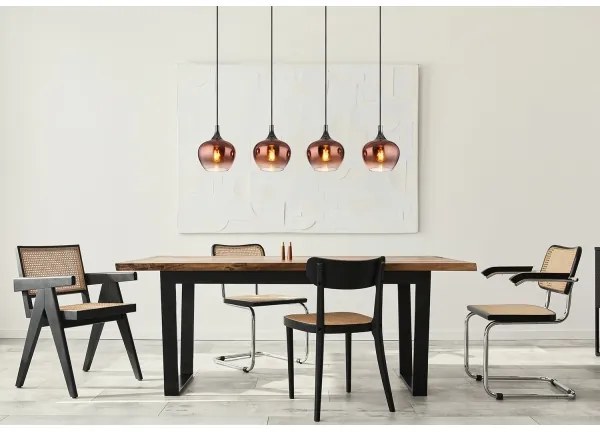 Globo 15548-4HG - Lampadario a sospensione con filo MAXY 4xE27/40W/230V rame