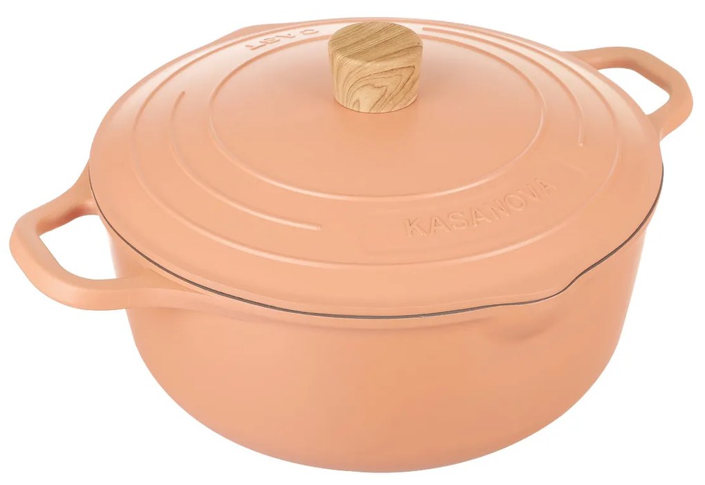 Casseruola 28 cm con coperchio rosa Pot Art