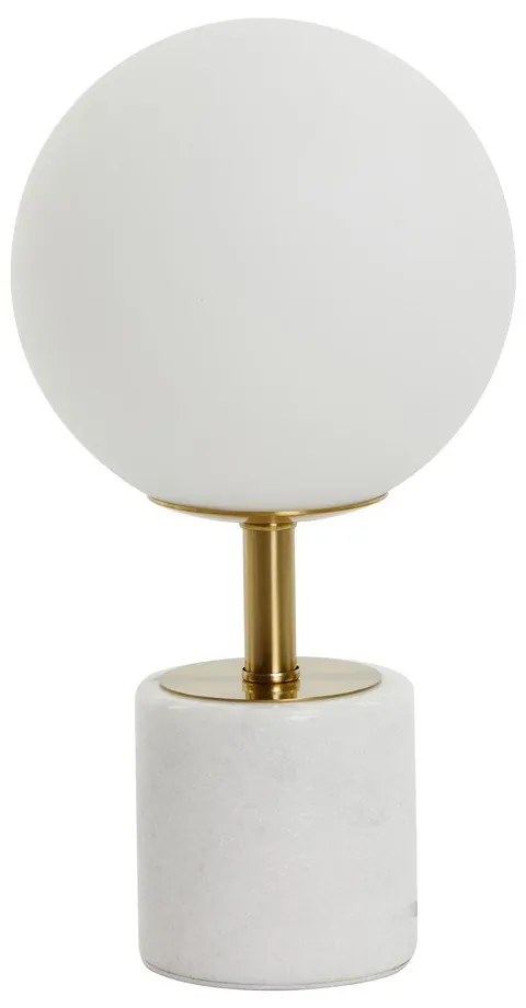 Lampada da tavolo bianca (altezza 35 cm) Medina - Light & Living